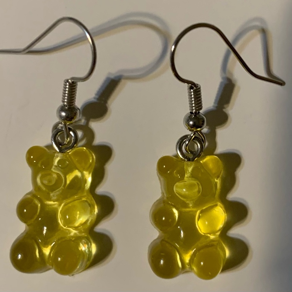 Earrings. Yellow Gummy Bear Earrings